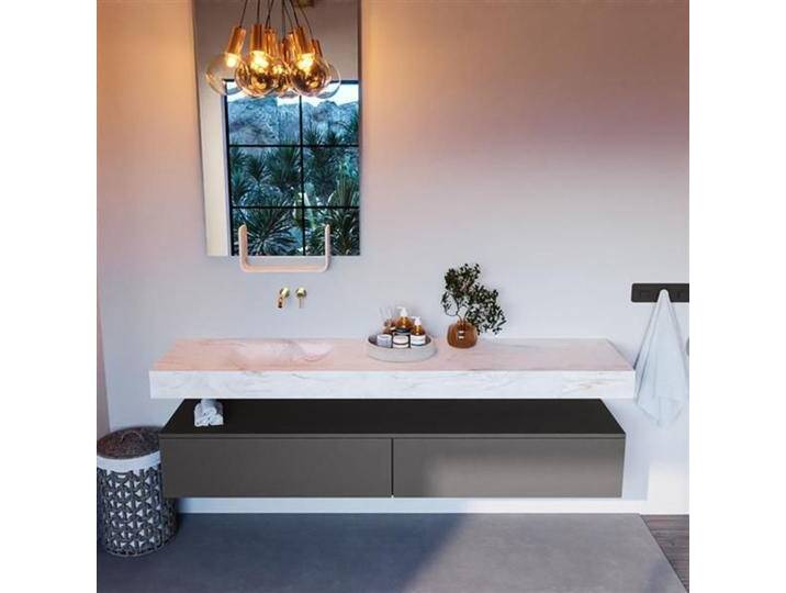 corian waschtisch set alan dlux 200 cm weiß marmor ostra... corian waschtisch set alan dlux 200 cm weiß marmor ostra... von Mondiaz