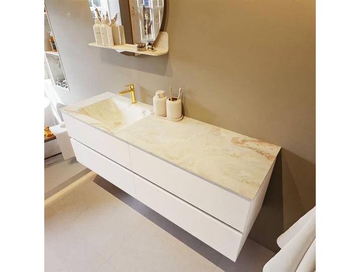 corian waschtisch set vica dlux 150 cm marmor optik becken... corian waschtisch set vica dlux 150 cm marmor optik becken... von Mondiaz