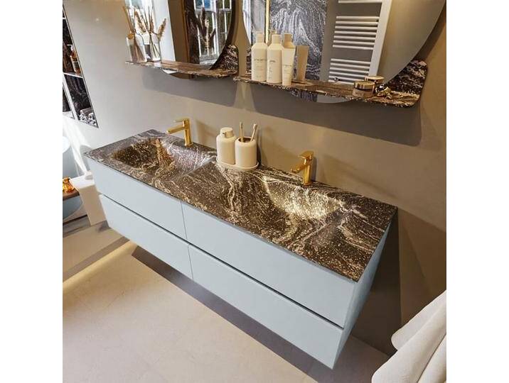 corian waschtisch set vica dlux 150 cm marmor optik... corian waschtisch set vica dlux 150 cm marmor optik... von Mondiaz