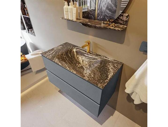 corian waschtisch set vica dlux 90 cm marmor optik becken... corian waschtisch set vica dlux 90 cm marmor optik becken... von Mondiaz