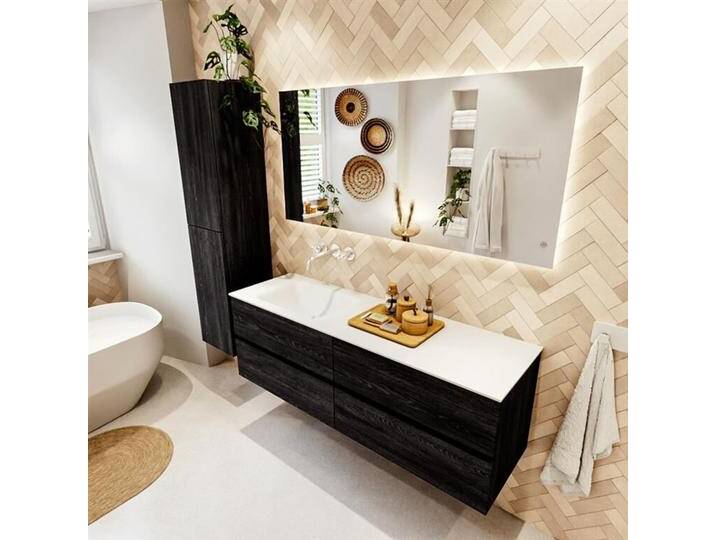 waschtisch mit unterschrank anthrazit vica 150 cm... waschtisch mit unterschrank anthrazit vica 150 cm... von Mondiaz