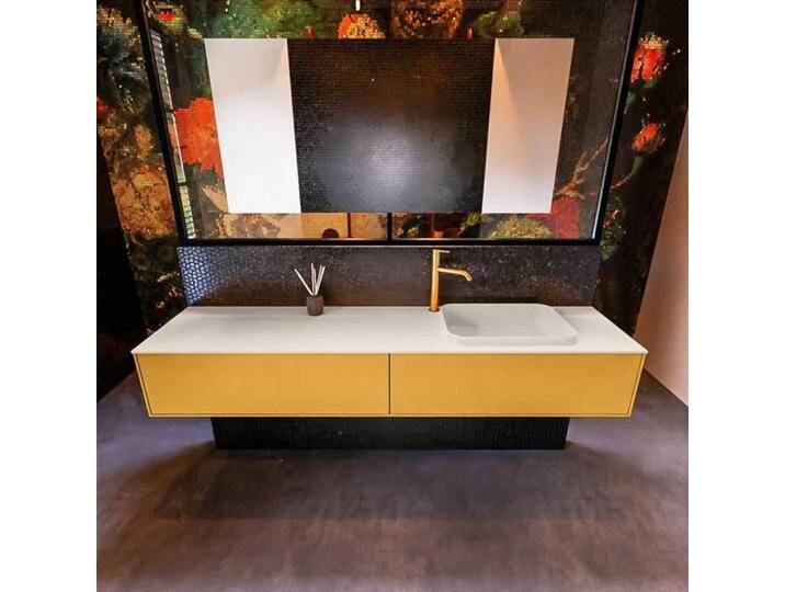 waschtisch mit unterschrank gelb matt 200 cm ERIN waschtisch... waschtisch mit unterschrank gelb matt 200 cm ERIN waschtisch... von Mondiaz