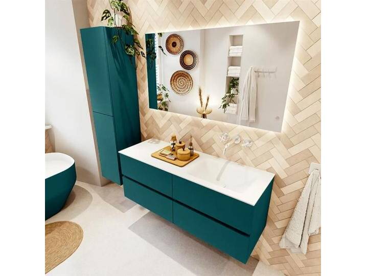 waschtisch mit unterschrank ozeanblau vica 130 cm... waschtisch mit unterschrank ozeanblau vica 130 cm... von Mondiaz