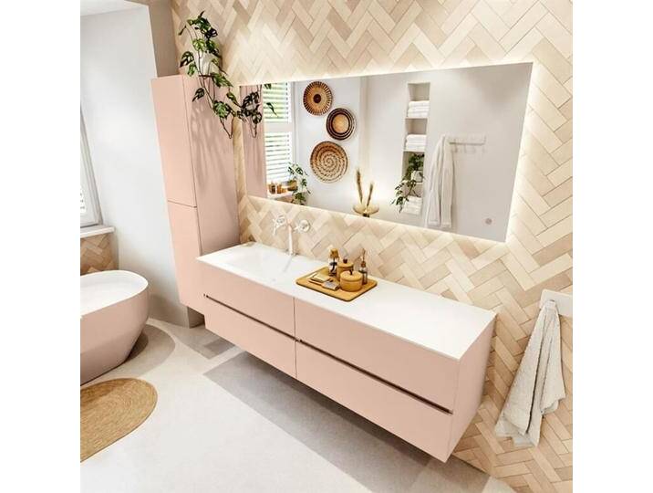 waschtisch mit unterschrank rose vica 170 cm VICA170Ros4LL1CLTal waschtisch mit unterschrank rose vica 170 cm VICA170Ros4LL1CLTal von Mondiaz