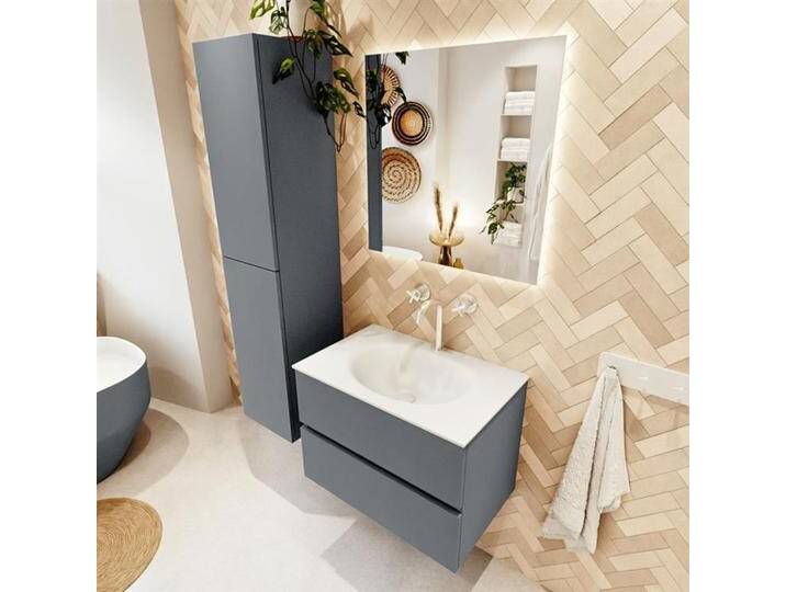 waschtisch mit unterschrank silber vica 70 cm VICA70Pla2LM1MOTal waschtisch mit unterschrank silber vica 70 cm VICA70Pla2LM1MOTal von Mondiaz