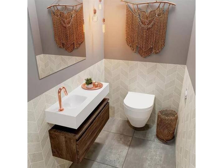 waschtisch set gäste wc ANDOR 80 cm dunkelbraun FK75343404 waschtisch set gäste wc ANDOR 80 cm dunkelbraun FK75343404 von Mondiaz