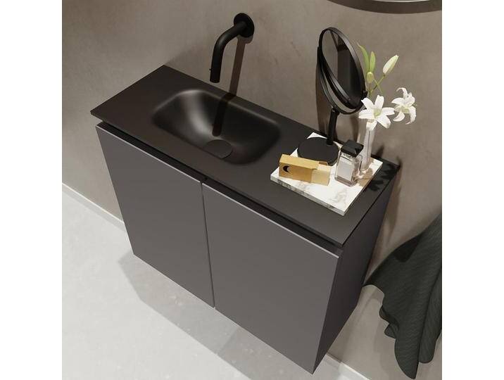 waschtisch set gäste wc TURE 60 cm dunkelgrau FK75341427 waschtisch set gäste wc TURE 60 cm dunkelgrau FK75341427 von Mondiaz