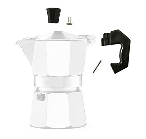 Ersatzgriff für Moka Kaffeemaschine, 1/2/3/6/9 Tassen (2/3 Tassen), Schwarz von Mondo Idea