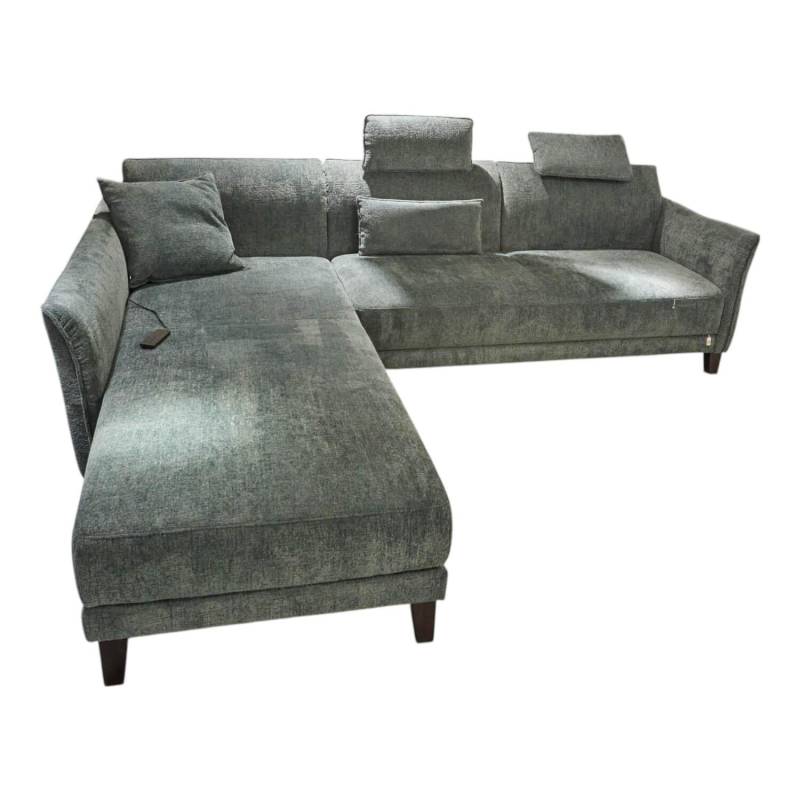 Ecksofa Piatto Chill Stoff 0740 03 Petrol Blau Grau Grün Fuß Kernbuche Schwarz M... von Mondo
