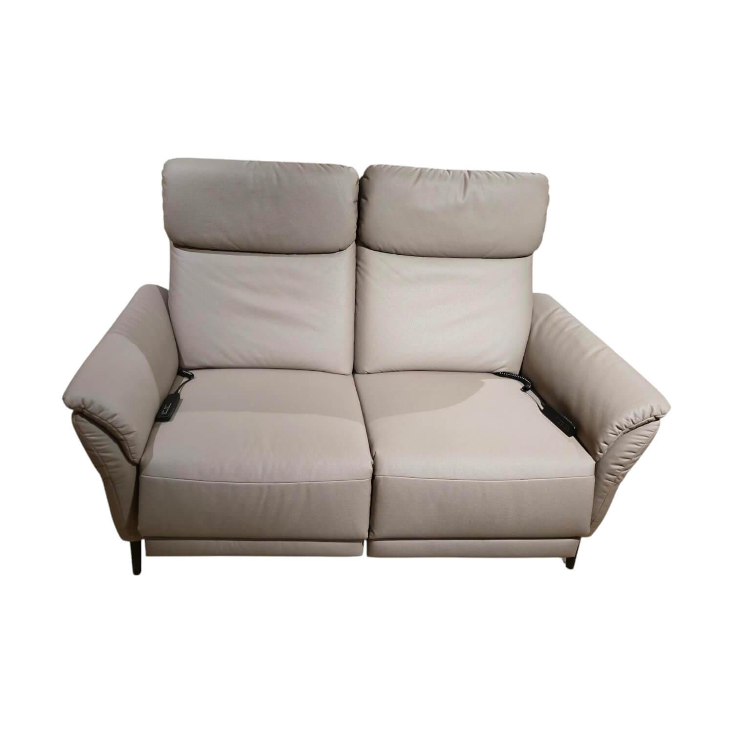 Sofa Sunatra Stoff Caballo Light Grey Grau Metallfuß Schwarz Matt Mit Motorische... von Mondo