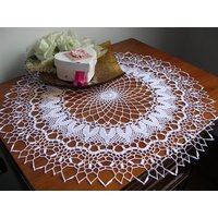Große Gehäkelte Tischdecke Runde Tischset Tisch Osterdekoration Spitze Doily Mittelstück Servietten Weiß Baumwolle Geburtstag Geschenk Muttertag Große Gehäkelte Tischdecke Runde Tischset Tisch Osterdekoration Spitze Doily Mittelstück Servietten Weiß Baumwolle Geburtstag Geschenk Muttertag von MondoTSK