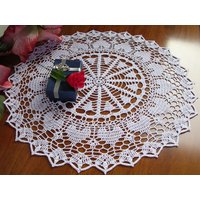 Häkeln Herzstück Mitte Spitze Zentrum Häkeln Weiße Baumwolle Neue Hochzeitsmöbel Wohnkultur Idee Weihnachtsgeschenk von MondoTSK