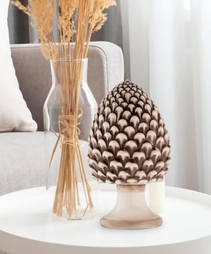 Dekofigur Tannenzapfen aus Keramik im sizilianischen Stil gdm (antik, H 8 cm) von Mondocreazioni