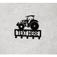 Traktor Design Metall Schlüssel Oder Garderobenhaken - Personalisiertes Geschenk von MoneaMetalDesign