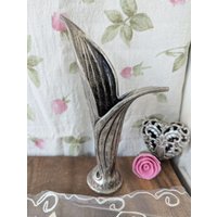 Vintage Blatt Vase - Silber Brocante Sammlerstück von MonesShabbyChic