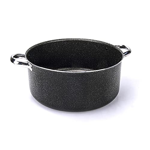 Moneta 0008650728 Etnea PRO Kasserolle 28 cm mit Edelstahlgriff, Aluminium Edelstahl, Schwarz Moneta 0008650728 Etnea PRO Kasserolle 28 cm mit Edelstahlgriff, Aluminium Edelstahl, Schwarz von Moneta