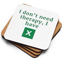 Korkuntersetzer Mit Excel-Logo - I Don't Need Therapy, Have Excel Korkuntersetzer Mit Excel-Logo - I Don't Need Therapy, Have Excel von Moneting