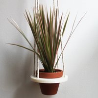 Kreisförmiger Übertopf/Mittelgroßer Topf 4" 3D Gedruckter Biokunststoff Weiß Pflanzenhalter Kaktus Sukkulenten Tontopf Kreisförmiger Übertopf/Mittelgroßer Topf 4" 3D Gedruckter Biokunststoff Weiß Pflanzenhalter Kaktus Sukkulenten Tontopf von MonetteDesignCo