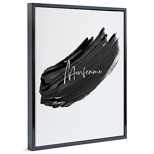 Monframe Schattenfugenrahmen - 70x100 cm - Schwarz Glanz - für Leinwandbilder auf Keilrahmen - Leerrahmen ohne Glas und Rückwand Monframe Schattenfugenrahmen - 70x100 cm - Schwarz Glanz - für Leinwandbilder auf Keilrahmen - Leerrahmen ohne Glas und Rückwand von Monframe