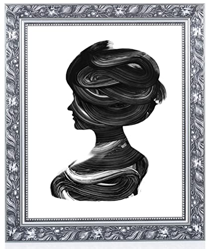 Monframe antiker Bilderrahmen Venezia - 70x90 cm Silber - Holzrahmen im Barock Stil Monframe antiker Bilderrahmen Venezia - 70x90 cm Silber - Holzrahmen im Barock Stil von Monframe