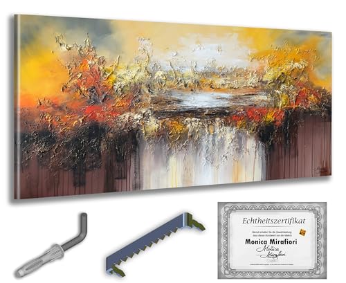 Monica Mirafiori I 100% HANDGEMALT I Gemälde Amber 140x70cm | Acrylbild I Abstrakt I Wohnzimmer I Wandmontage Monica Mirafiori I 100% HANDGEMALT I Gemälde Amber 140x70cm | Acrylbild I Abstrakt I Wohnzimmer I Wandmontage von Monica Mirafiori