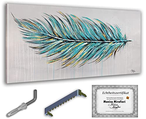 Monica Mirafiori I 100% HANDGEMALT I Gemälde Feather 100x50cm | Gemälde Handgemalt | Acrylgemälde | Sehr Großes Acrylbild I Moderne Kunst I Kunstbilder Monica Mirafiori I 100% HANDGEMALT I Gemälde Feather 100x50cm | Gemälde Handgemalt | Acrylgemälde | Sehr Großes Acrylbild I Moderne Kunst I Kunstbilder von Monica Mirafiori