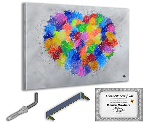 Monica Mirafiori I 100% HANDGEMALT I Gemälde Herz 120x80cm | Gemälde Handgemalt | Acrylgemälde | Sehr Großes Acrylbild I Moderne Kunst I Kunstbilder Monica Mirafiori I 100% HANDGEMALT I Gemälde Herz 120x80cm | Gemälde Handgemalt | Acrylgemälde | Sehr Großes Acrylbild I Moderne Kunst I Kunstbilder von Monica Mirafiori