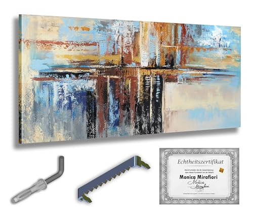 Monica Mirafiori I 100% HANDGEMALT I Gemälde Impression 120x60cm | Gemälde Handgemalt | Acrylgemälde | Sehr Großes Acrylbild I Moderne Kunst I Kunstbilder von Monica Mirafiori