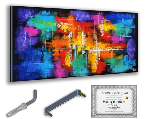 Monica Mirafiori I 100% HANDGEMALT I Gemälde One Moment 100x50cm | Gemälde Handgemalt | Acrylgemälde | Sehr Großes Acrylbild I Moderne Kunst I Kunstbilder von Monica Mirafiori