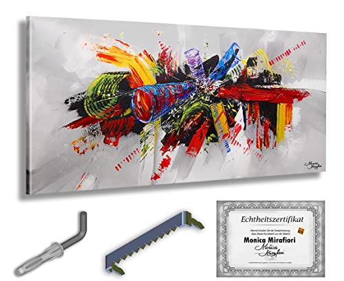 Monica Mirafiori I 100% HANDGEMALT I Gemälde Paradox 100x50cm | Gemälde Handgemalt | Acrylgemälde | Sehr Großes Acrylbild I Moderne Kunst I Kunstbilder von Monica Mirafiori