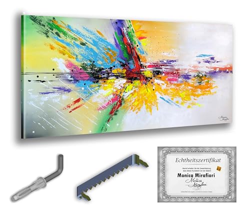 Monica Mirafiori I 100% HANDGEMALT I Gemälde Party 100x50cm | Gemälde Handgemalt | Acrylgemälde | Sehr Großes Acrylbild I Moderne Kunst I Kunstbilder von Monica Mirafiori