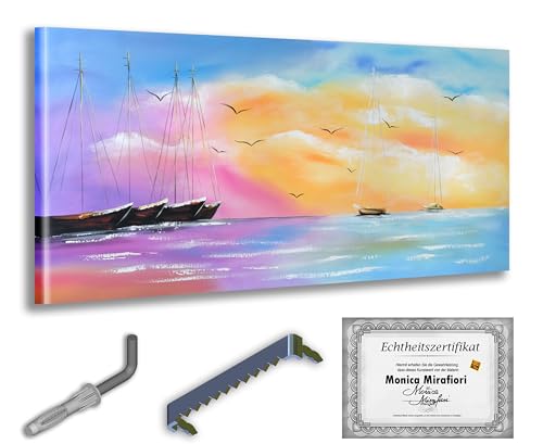 Monica Mirafiori I 100% HANDGEMALT I Gemälde Yachten 140x70cm | Gemälde Handgemalt | Acrylgemälde | Sehr Großes Acrylbild I Moderne Kunst I Kunstbilder Monica Mirafiori I 100% HANDGEMALT I Gemälde Yachten 140x70cm | Gemälde Handgemalt | Acrylgemälde | Sehr Großes Acrylbild I Moderne Kunst I Kunstbilder von Monica Mirafiori