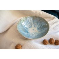 Schale Hellblau Mit Glasurverlauf von MoniensManufaktur