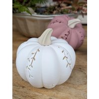 3D-Druck Deko-Kürbis Aus Pla , Led Teelicht, Handgemachte Herbstdeko Geschenkidee, Windlicht von MonisStehruemchen