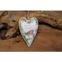 Herz Zum Hängen Aus Metall Mit Kordel, "Schön, Dass Es Dich Gibt" 15 X 10 cm, Geschenkanhänger Herz Zum Hängen Aus Metall Mit Kordel, "Schön, Dass Es Dich Gibt" 15 X 10 cm, Geschenkanhänger von Monisdekoshop