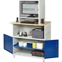 RAU Computer-Tisch mit Monitorgehäuse, stationär von RAU
