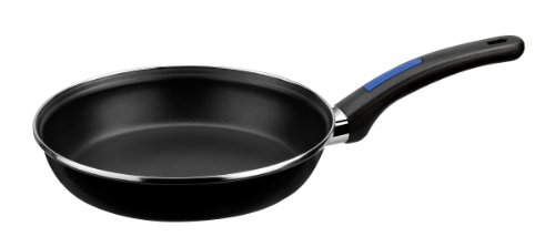 Monix Duna Bratpfanne aus emailliertem Stahl, mit Teflon Classic Antihaftbeschichtung, 26 cm, Schwarz von Monix