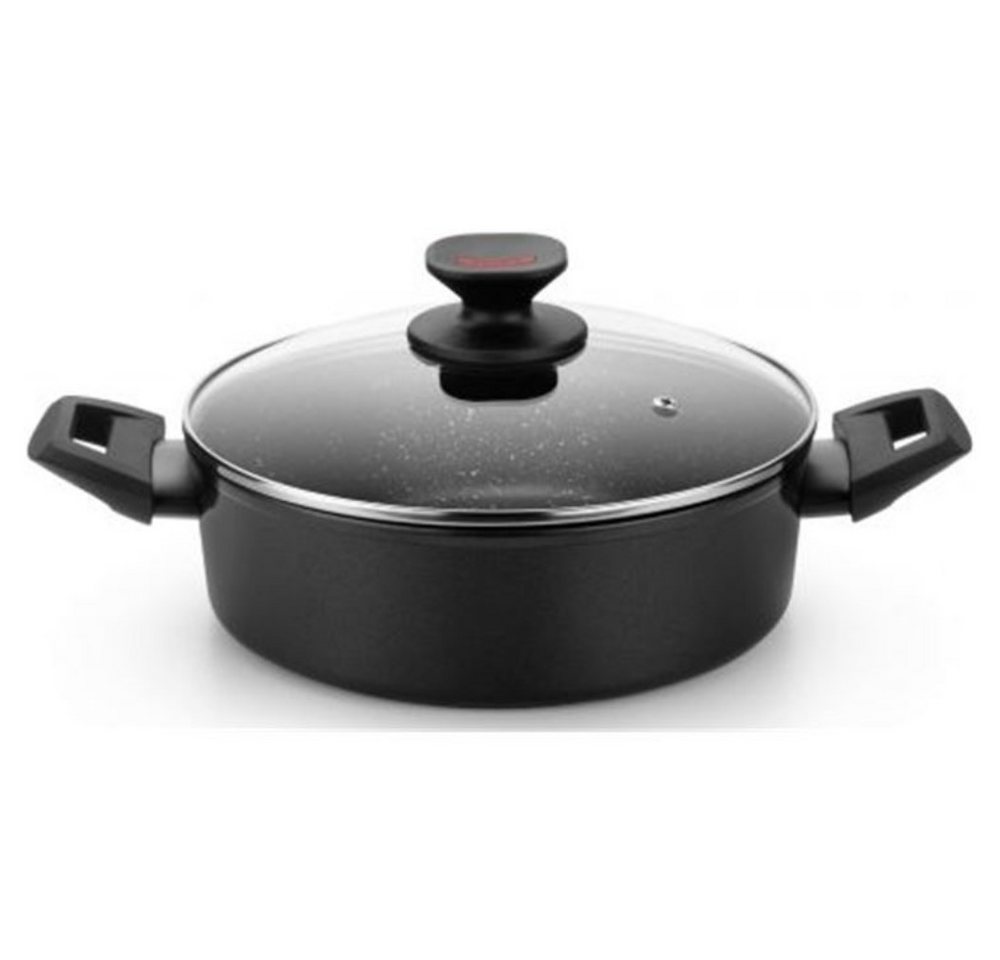 Monix Kochtopf Monix Kasserolle TITAN ROCK Topf mit Glas Deckel Ø32cm von Monix