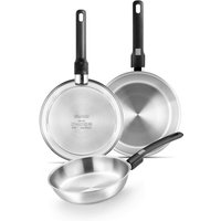 Monix Pfannenset Elite silber Edelstahl 3 tlg. von Monix