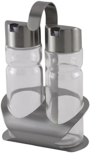 MONIX Sabor | Menagen aus Edelstahl und Glas, 2 Einheiten von Monix