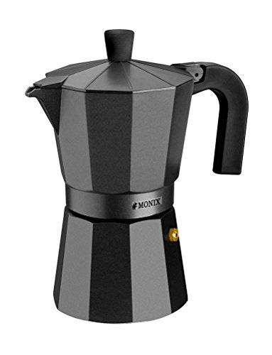 Monix Vitro Noir Espressokocher aus Aluminium 12 tassen von Monix