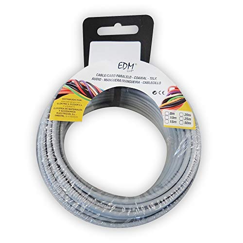 Halogenfreies, flexibles Kabeltrommel, Grau, 1,5 mm, 25 m, Grau von Monkey Ladder