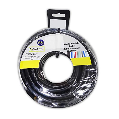 Halogenfreies, flexibles Kabeltrommel, Schwarz, 4 mm, 15 m, Schwarz von Monkey Ladder