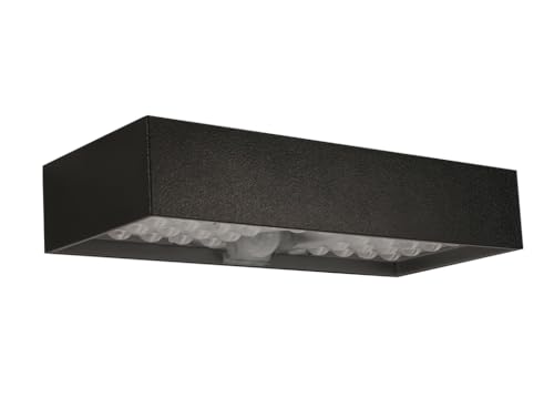 Monkey Ladder Schwarzes LED-Solarlicht, rechteckig, 4000 K für die Wandmontage, ideal für die Außenbeleuchtung mit energieeffizientem und modernem Design, perfekt für Gärten und Außenbereiche. von Monkey Ladder
