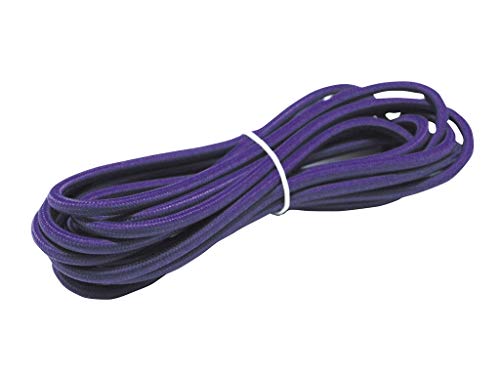 Violettes Deko-Kabel aus Stoff, 2 x 0,75 mm, 5 m. Ideal für die Schaffung einzigartiger und personalisierter Umgebungen mit einem Hauch von Stil. Perfekt für Kunsthandwerk und Dekorationen. Violettes Deko-Kabel aus Stoff, 2 x 0,75 mm, 5 m. Ideal für die Schaffung einzigartiger und personalisierter Umgebungen mit einem Hauch von Stil. Perfekt für Kunsthandwerk und Dekorationen. von Monkey Ladder
