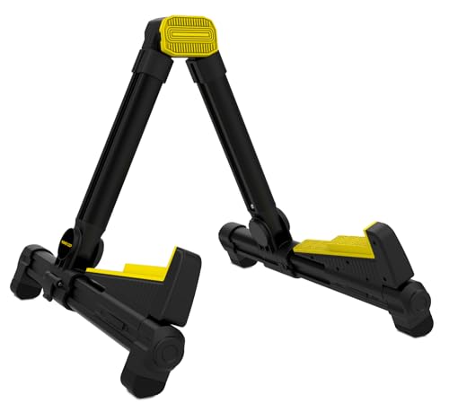 MONKEY LOOP Prime 10 BK - E-Gitarrenständer - Bodenständer für Akustikgitarre - Robuste und stabile Struktur - Faltbarer Gitarrenständer - Zubehör für einfachen Transport von Monkey Loop