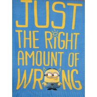 Minions "Just The Right Amount Of Wrong" Fleecedecke von MonkeyMindCreations
