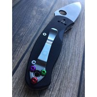 Passend Für Spyderco Ambitious + Tenacious Resilience Persistence 3x Farbige Taschenclip-Schraubenspyderco-Schraube Upgrades Benutzerdefinierte von MonkeymenCo