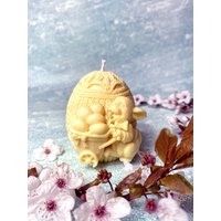 Großer Ostereier Hase, Duftkerze Gelb, Ostertischdeko, Osterdekoration, Eiersuche, Ostern Geschenkbox, Ornament, Eierdekoration, Vegan von MonlixCandles