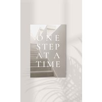 One Step At A Time Kunstdruck von MonochildShop